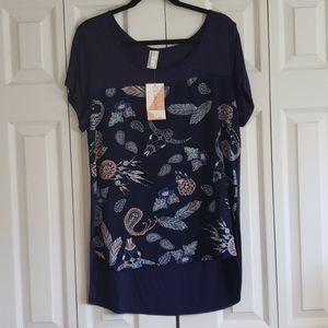 Honey and Lace Marin Tunic Top XL NWT